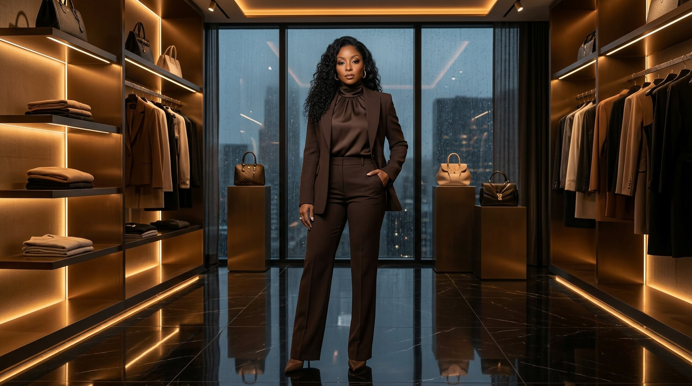 Tiffany Nacol in her private boutique showroom